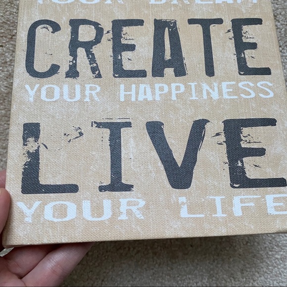 ‘Imagine, Create, Live’ motivational wall art - Picture 2 of 6
